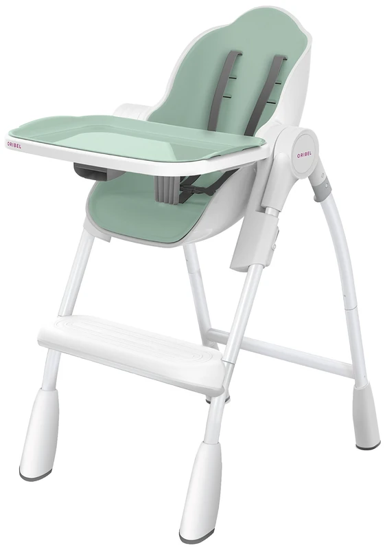 Oribel Folding Reclining Highchair, Pistachio Green