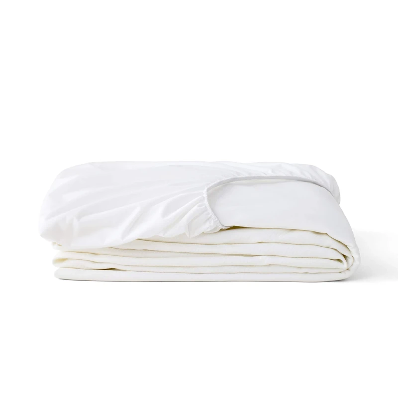 Tuft & Needle Queen Mattress Protector - Waterproof, Liquid-Proof, Sleeps Quiet, Fitted Sheet Style, Soft and Comfortable, White - Image 1