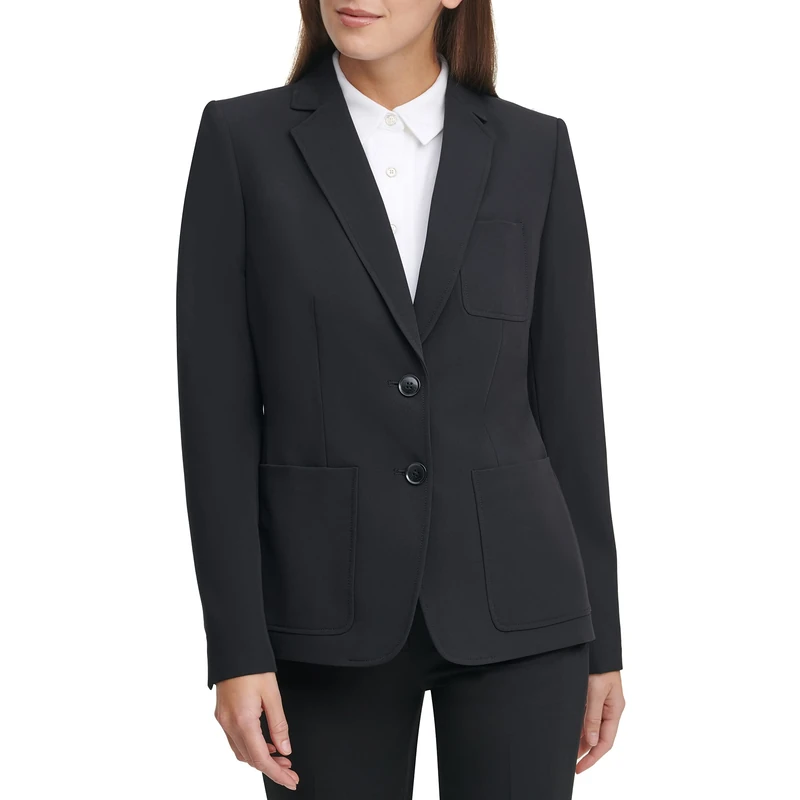 Tommy Hilfiger Woven Button Front Jacket Black 12 - Image 1