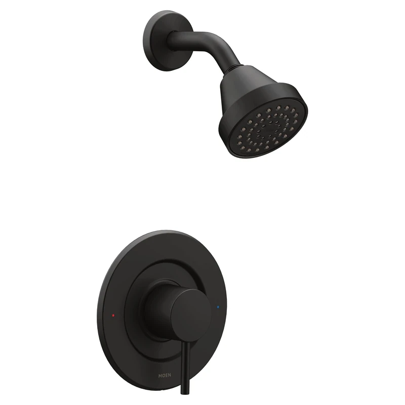 Moen T2192EPBL Align Posi-Temp Pressure Balancing Eco-Performance Shower Trim Kit Valve Required, Matte Black