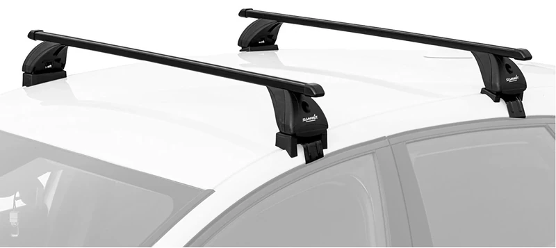 Summit SUP-26406S Premium Multi Fit Roof Bars, Black Steel, Set of 11