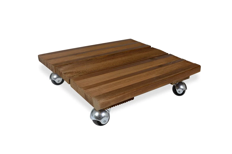 Louis Moulin Base 4 Wheels, Wood, 40 x 40 x 9.5 cm, 8504