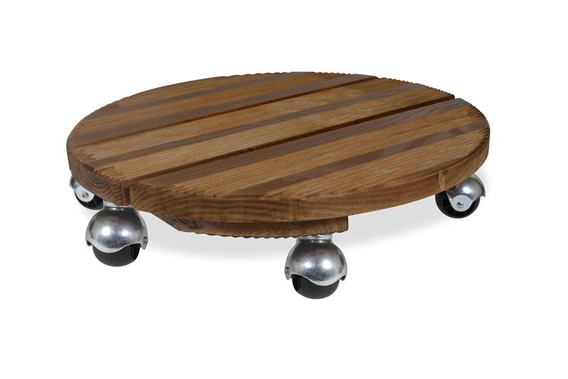 Louis Moulin Base 6 Wheels, Wood, 45 x 45 x 9.5 cm, 8502