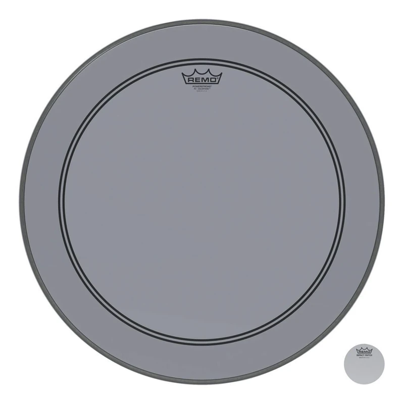 Remo Colortone Powerstroke 3 Clear Bass Drum 20 Inches Smoke P3-1320-CT-SM