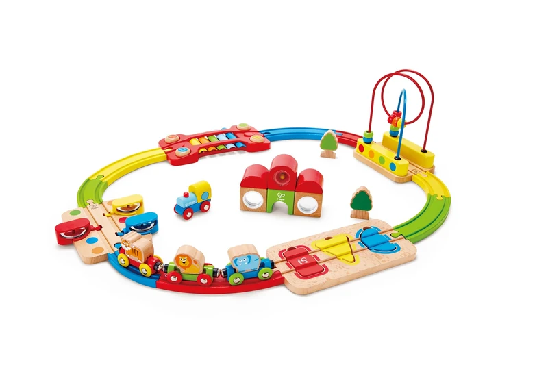 HAPE E3826 Rainbow Puzzle Railway