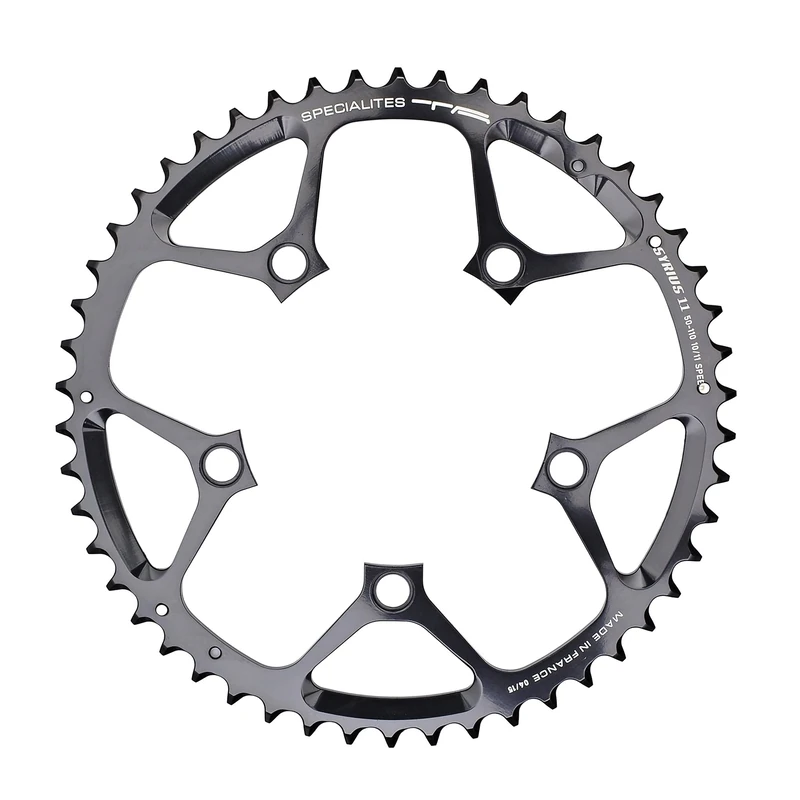 Spécialités TA Syrius 110pcd 10/11 Speed Chainring, Black, 42t, Outer