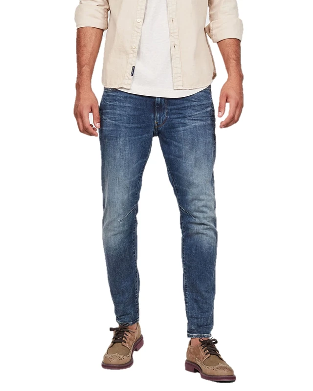 G-Star Men's D-Staq 3D Slim Jeans, Blue (medium aged D05385-8968-071), 36W / 32L