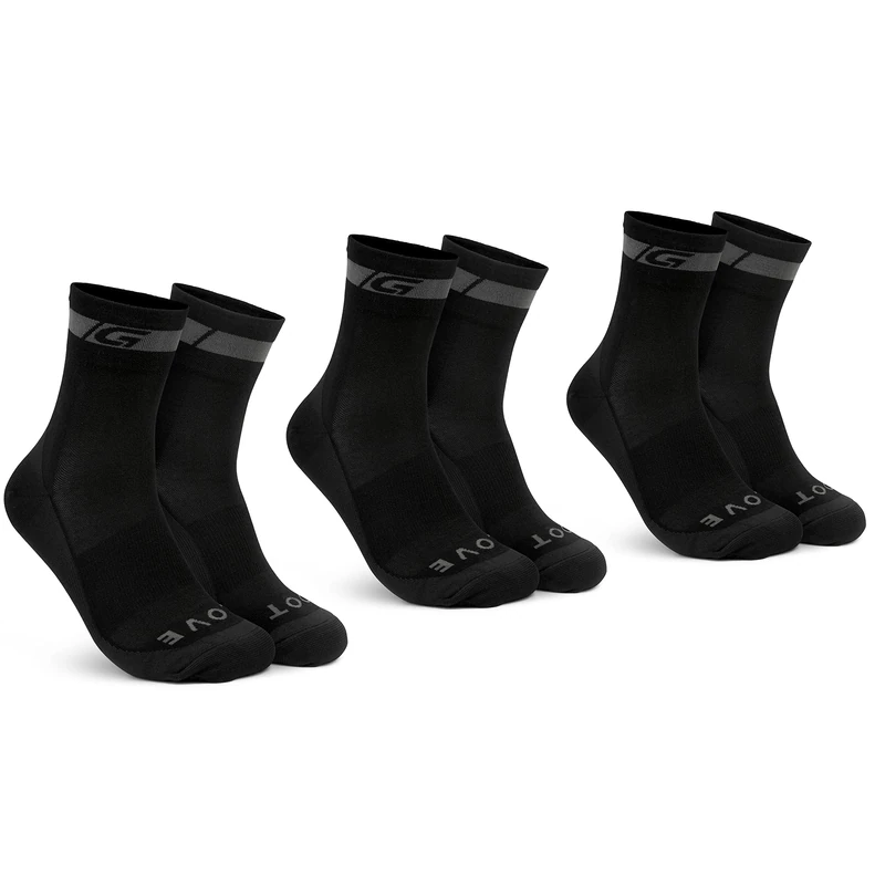 GripGrab Merino Wool Regular Cut Cycling Socks Single & Multi-Pack Box of 1 and 3 Pairs Breathable Bicycle Sports - Image 1