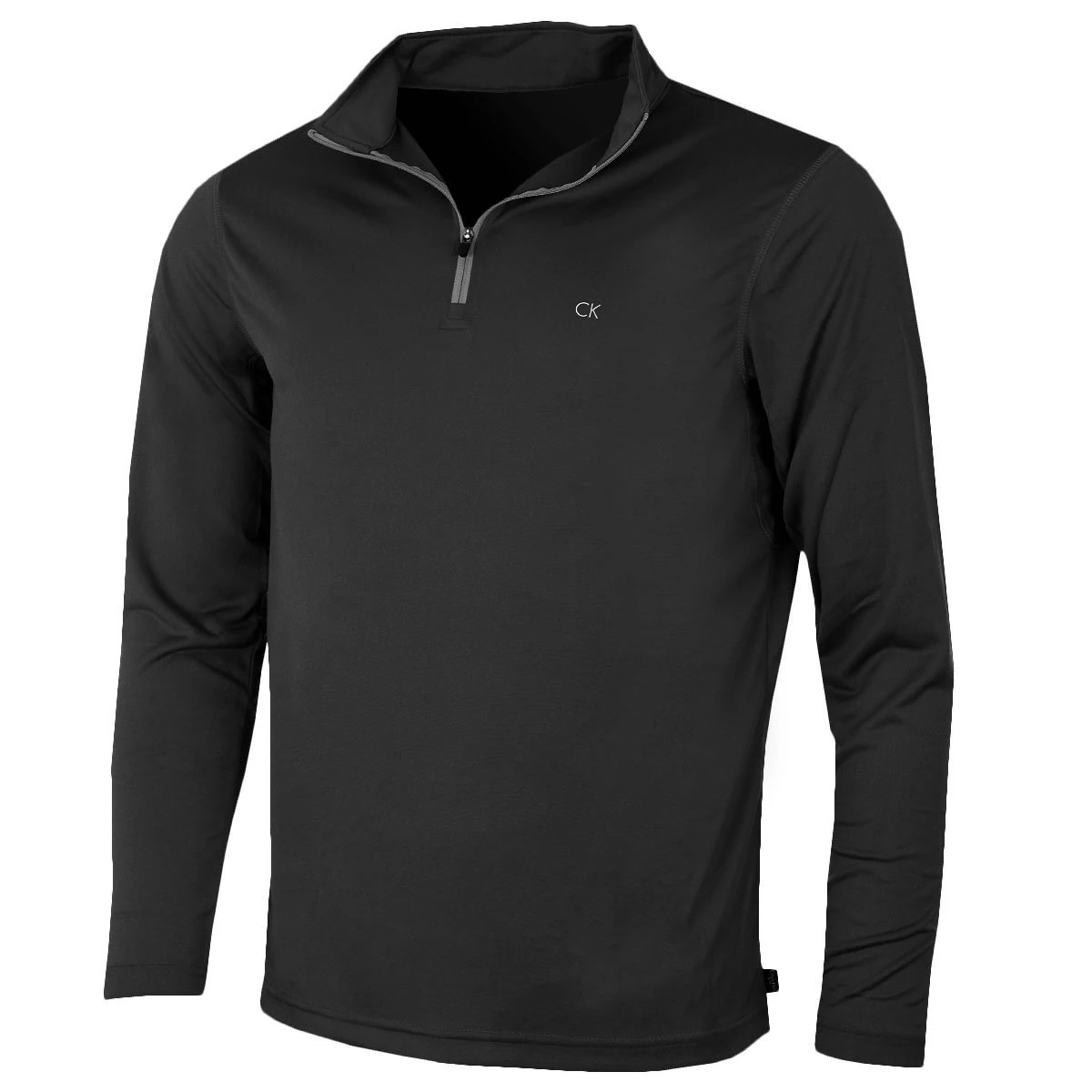 Calvin Klein Mens Harlem 1/4 Zip Pullover - Black - L