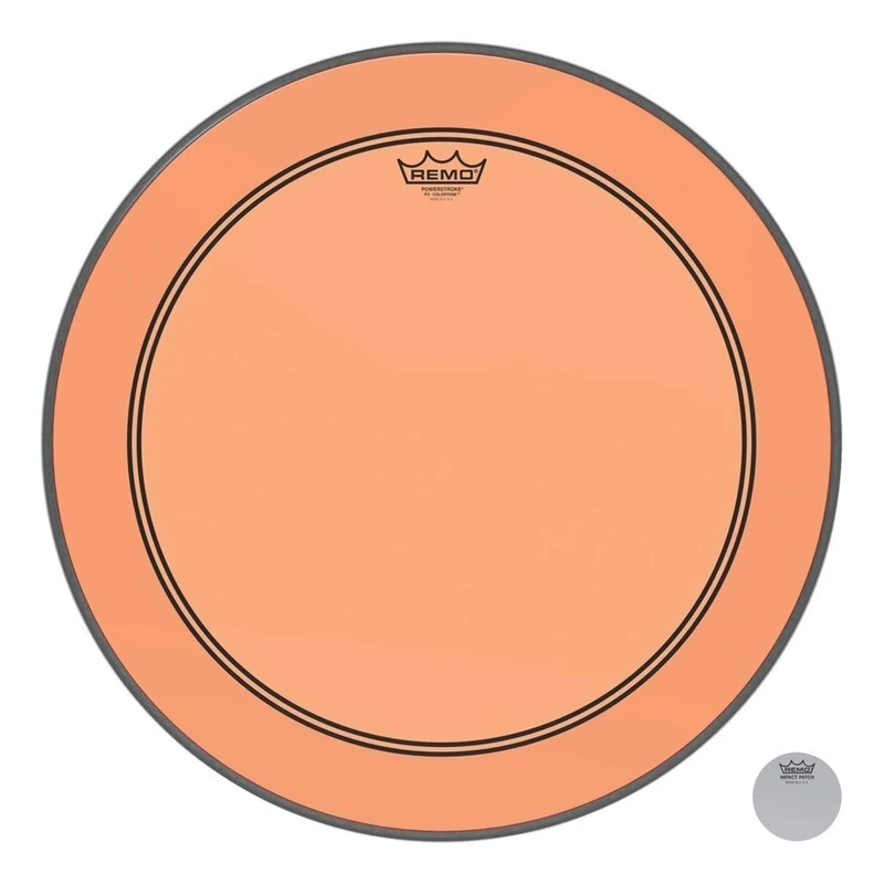Remo Colortone Powerstroke 3 Clear Drum Head 20 Inches P3-1320-CT-OG Orange