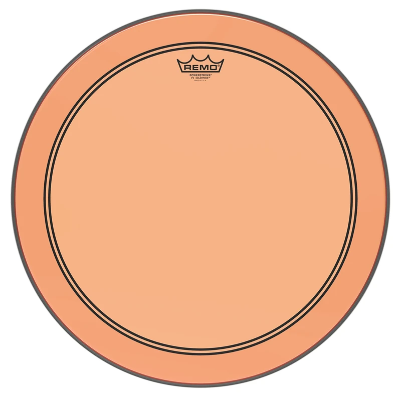 Remo Powerstroke P3 Colortone Orange Bass Drumhead, 18"