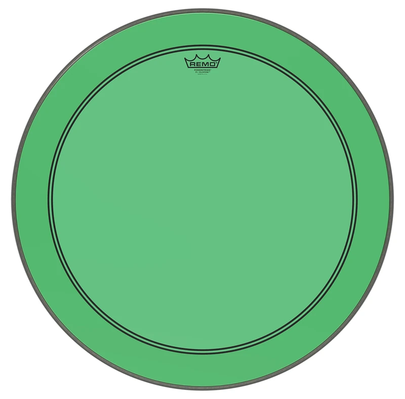 Remo Powerstroke 3 Colortone Green Bass Drum Head, 26" P3-1326-CT-GN