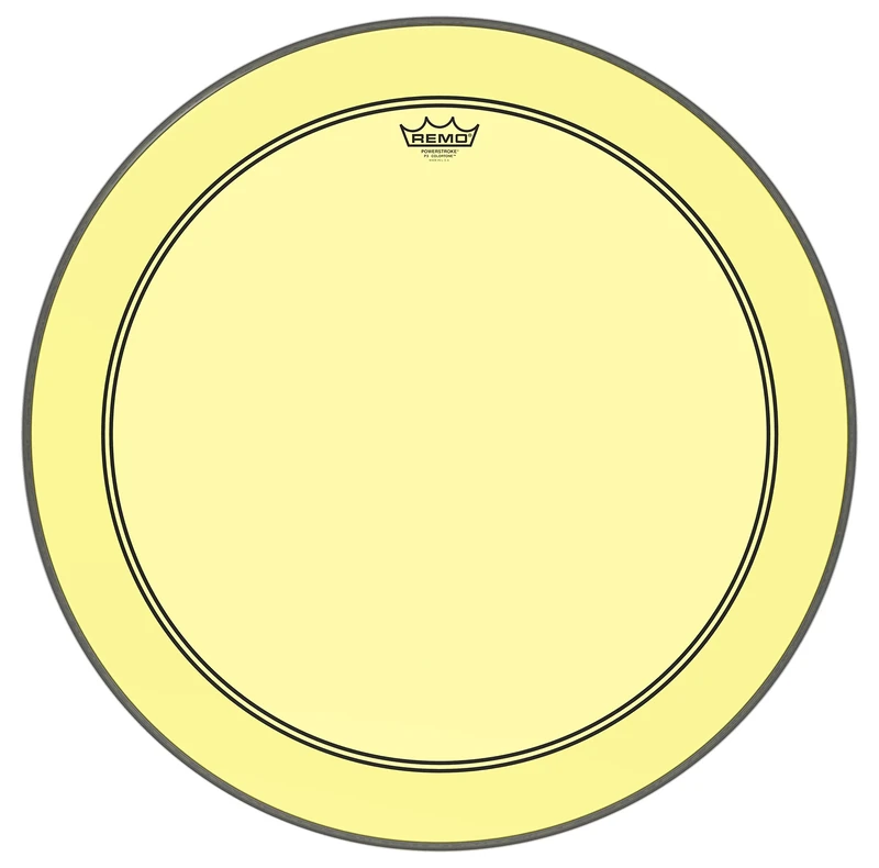 Remo Colortone Powerstroke 3 Clear Bass Drum 26 Inches Yellow P3-1326-CT-YE