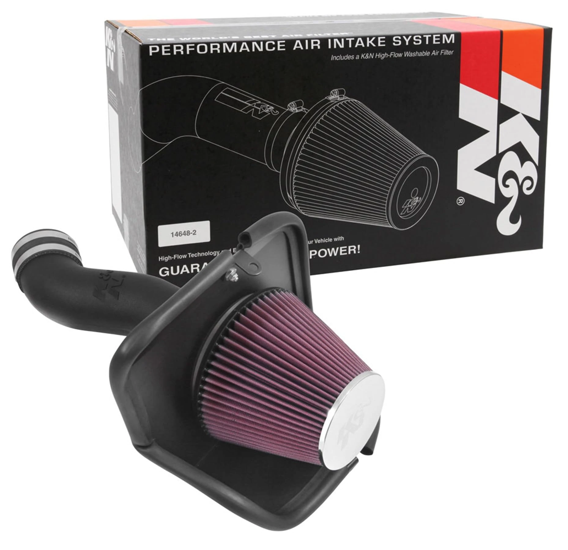 K&N Cold Air Intake Kit: High Performance, Increase Horsepower: 50-State Legal: Compatible with 2014-2016 JEEP (Cherokee)57-1569