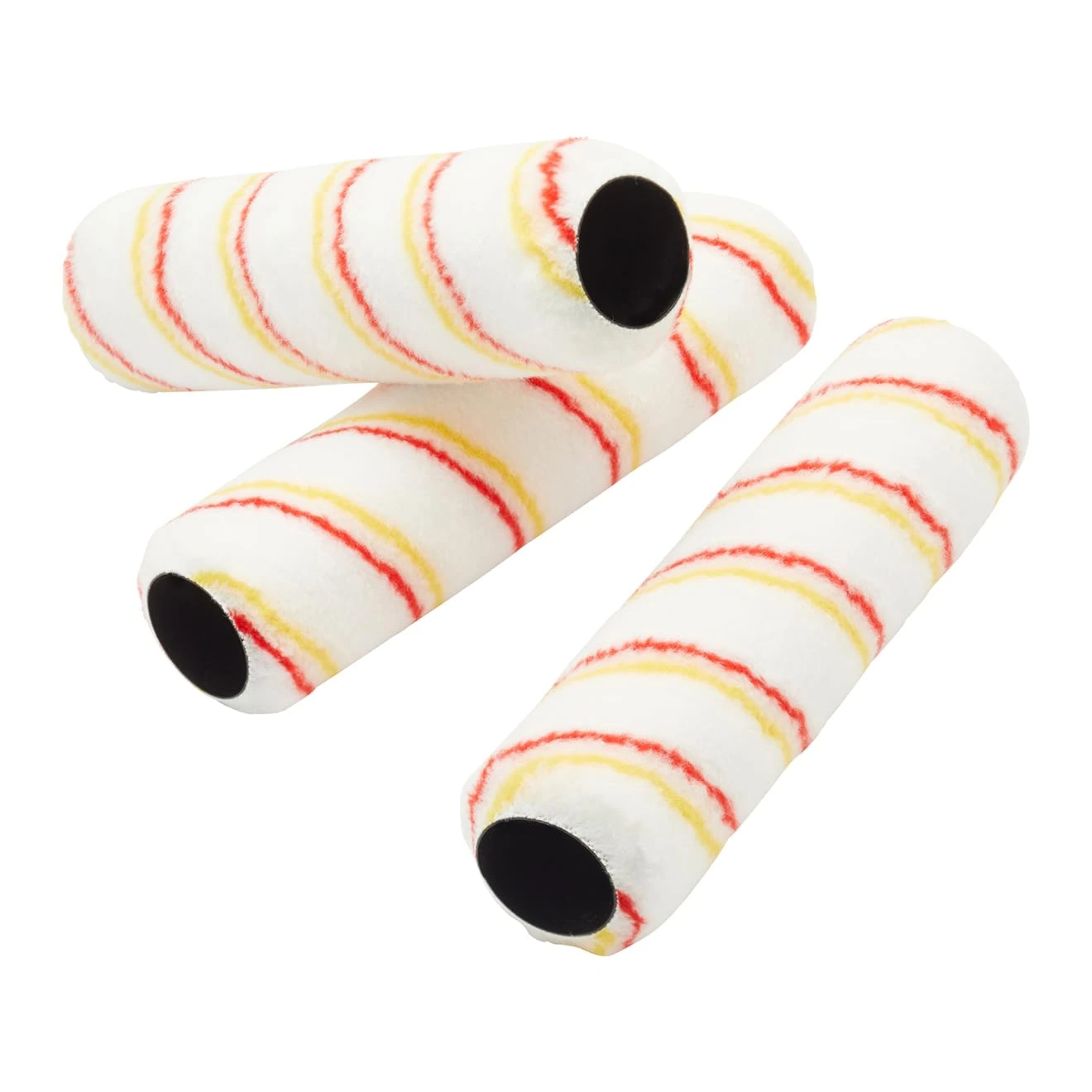 Fit For The Job Triple Pack 9 inch Medium Pile Paint Roller for DIY Painting with Emulsion Paints - Roller Sleeve for Painting Walls & Ceilings and Other Smooth & Semi Smooth Surfaces, 9"