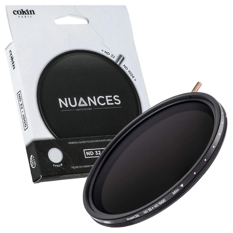 Cokin Nuances Variable Neutral Density 32-1000 (5-10 Stops) Screw-In Camera Filter - 82mm
