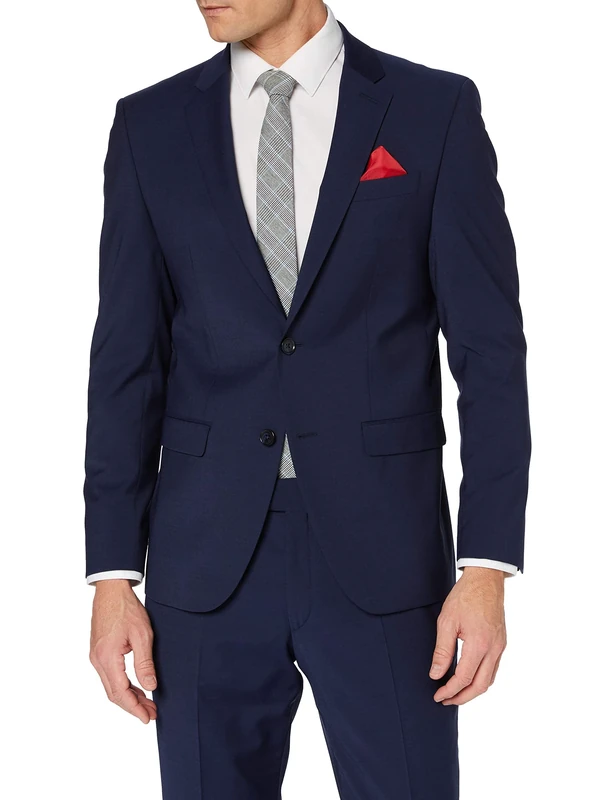 bugatti Men's Sakko Suit Jacket, Blue (Blue 47), 44L