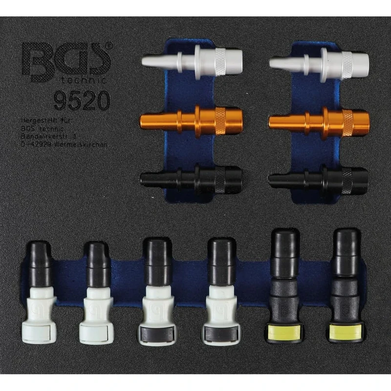 BGS 9520 | Tool Tray 1/6: Fuel Pipe Sealing Plug Assortment | 12 pcs.