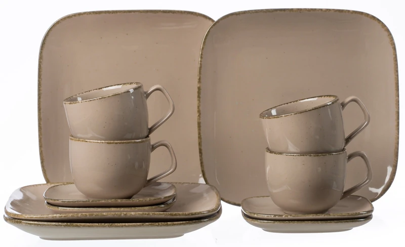 Ritzenhoff & Breker Casa Coffee Service 12-Piece Nougat 33 x 33 x 18 cm
