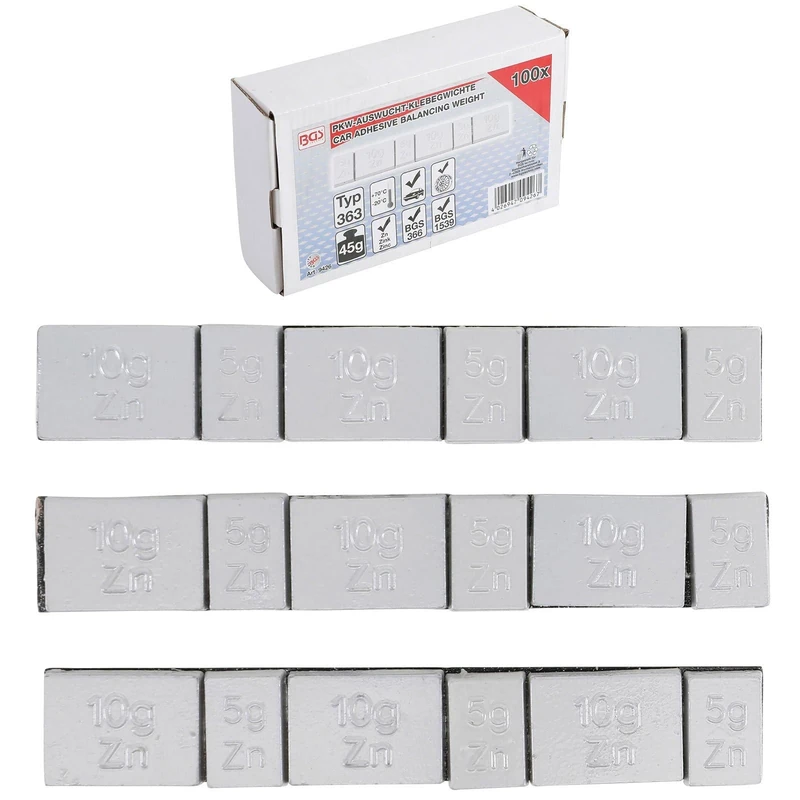 BGS 9426 | Wheel Balancing Weights | type 363 | 45 g | 100 pcs.