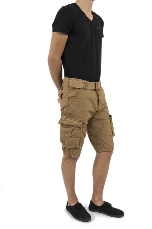 Schott NYC Men's Trranger30 Swim Shorts Not Applicable, Beige (Beige Beige), W32 (Manufacturer Size: 32)