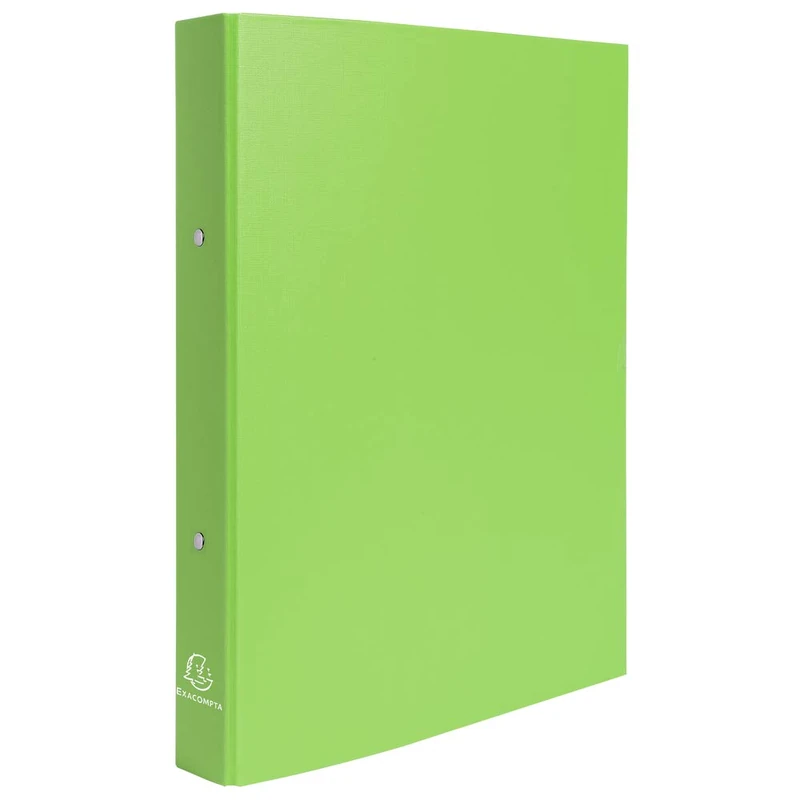 Exacompta - ref. 54473E - Box of 20 rigid PP binders - 2 round rings, diameter 30 mm - Spine 40 mm - External dimensions: 32 x 26 cm - Format to file A4 - Colour: anise green