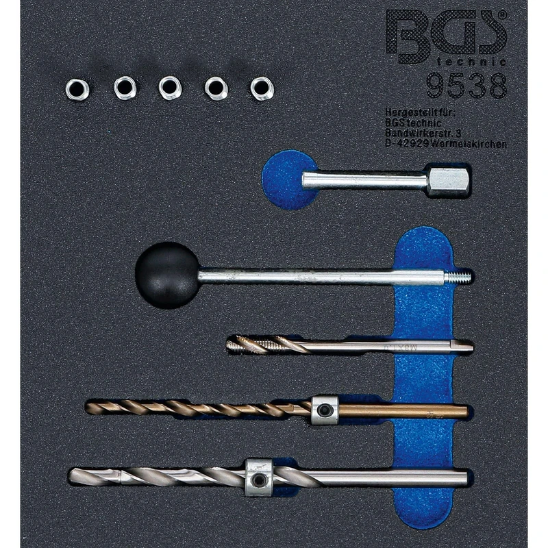 BGS 9538 | Tool Tray 1/6: Thread Repair Kit | for Injector Fastening Screws | 10 pcs.