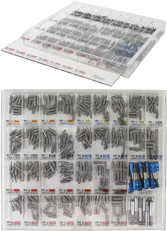 BGS 9328 | Bit and Bit Holder Set | Sales Display | 6.3 mm (1/4") Drive | 340 pcs.