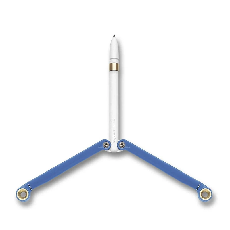 Spyderco YUS115 Baliyo Butterfly Pen,Blue/White - Image 1