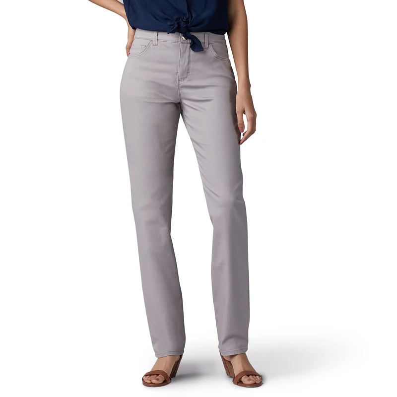 Lee Women's Classic Fit Monroe Straight-leg Jeans, Palisade, 16 Medium
