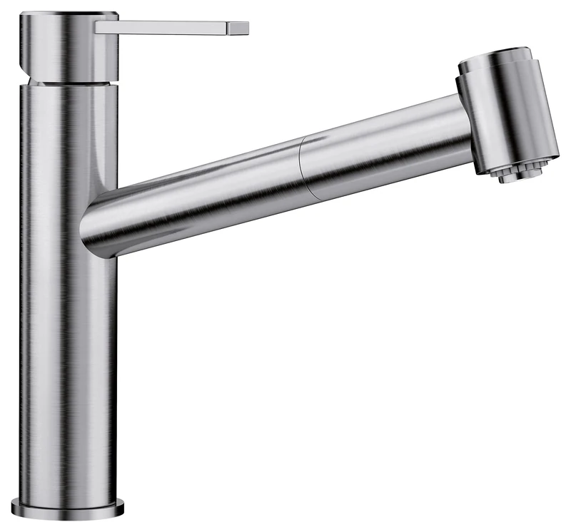 BLANCO 523119 Ambis-S Kitchen Mixer Tap, Brushed Stainless Steel
