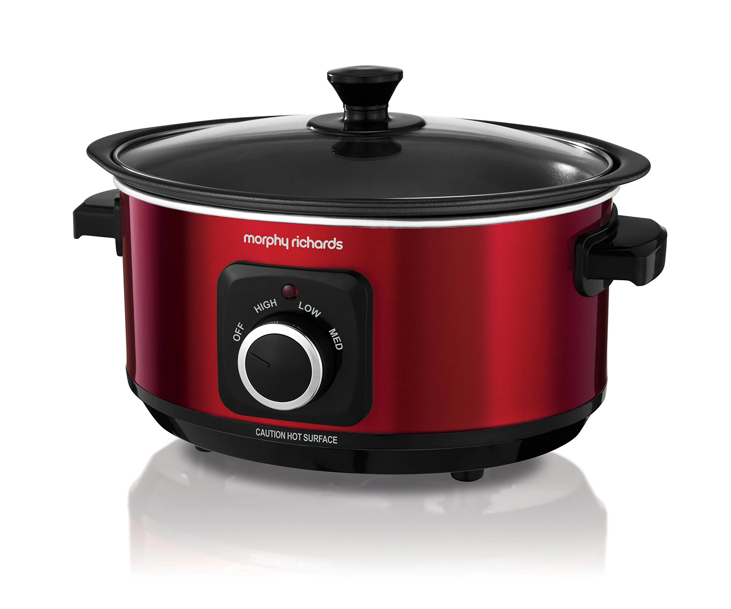Morphy Richards Slow Cooker Sear and Stew 460014 3.5L Red Slowcooker