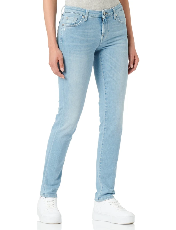7 For All Mankind Women's Pyper Skinny Jeans, Blue (Slim Illusion Air 0Zz), W24/L30 (Manufacturer size: 24)