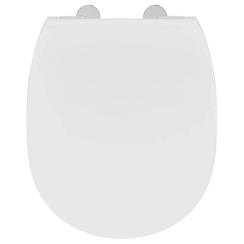 Ideal Standard – Concept Toilet seat and Cover, Sandwich Design, Round, Soft-Close seat with Quick-Release Function for Easy Cleaning, Scratch-Resistant duroplast, White Glossy