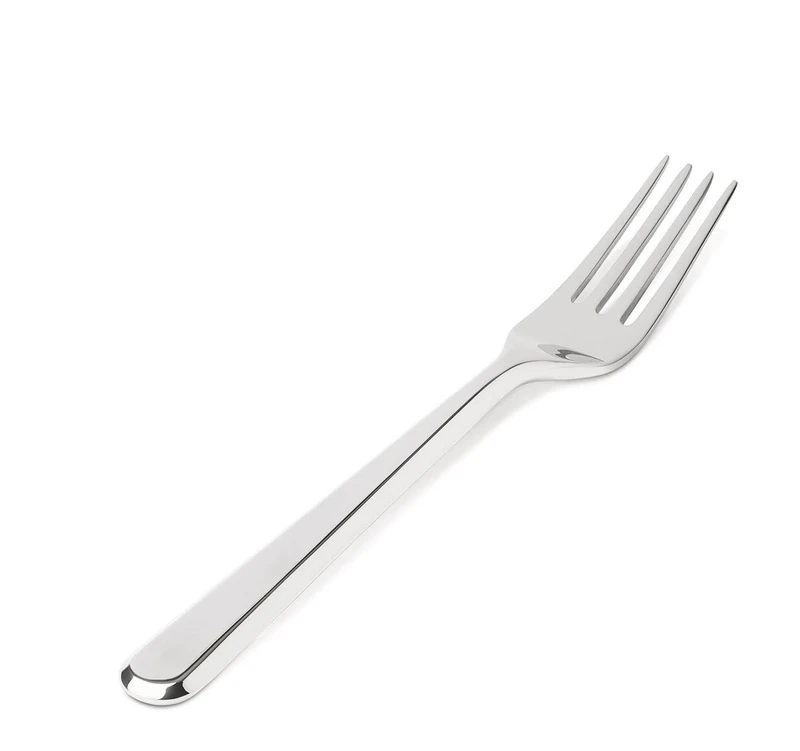 Alessi BG02/5 Amici, Dessert Fork in 18/10 Stainless Steel, Set of 6