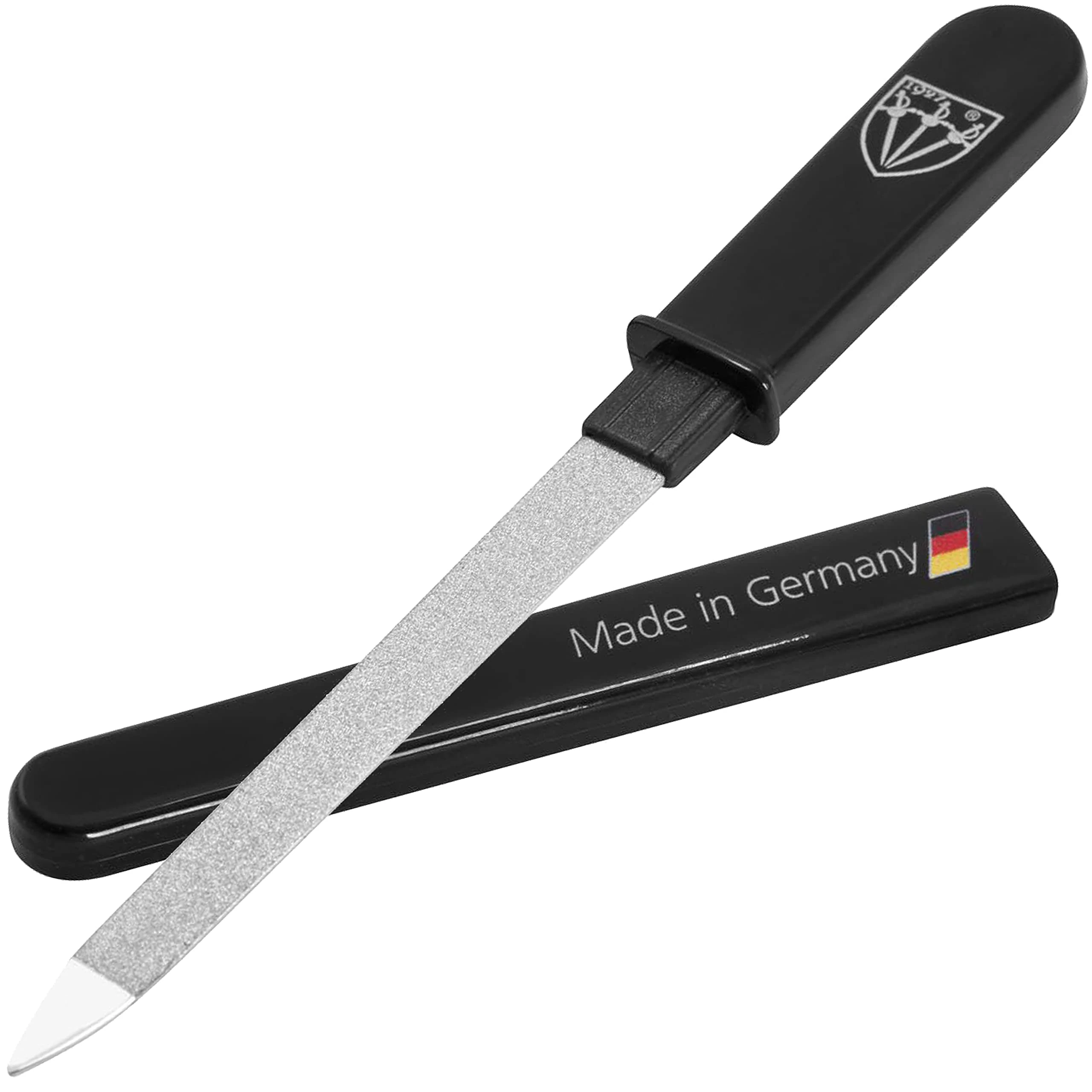 3 Swords Germany Brand Quality Double Sided Sapphire Metal Pocket Nail File 1 Piece Manicure Made in Germany