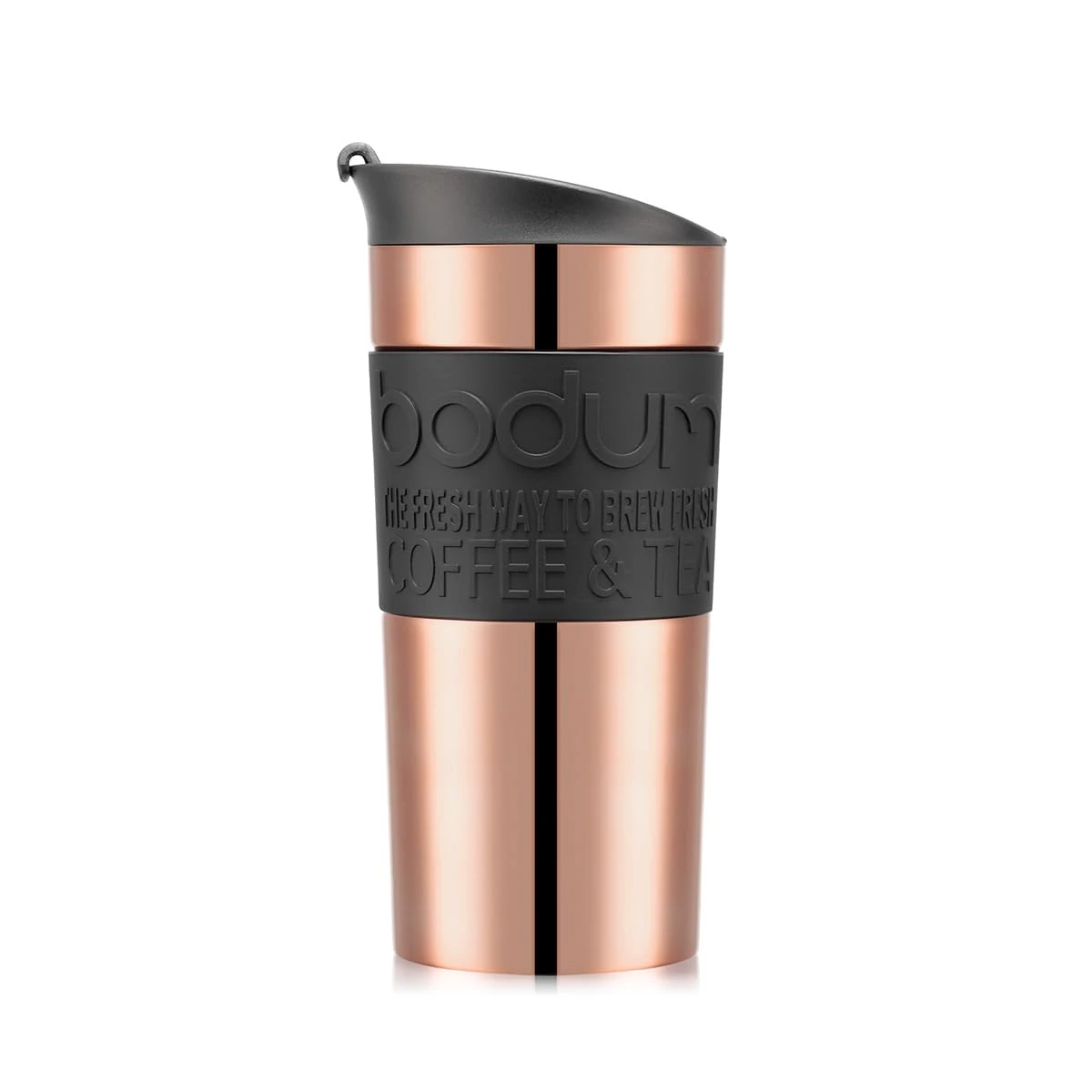 BODUM 11068-18S Travel Mug Vacuum Travel Mug, 0.35 l, flip lid, Copper