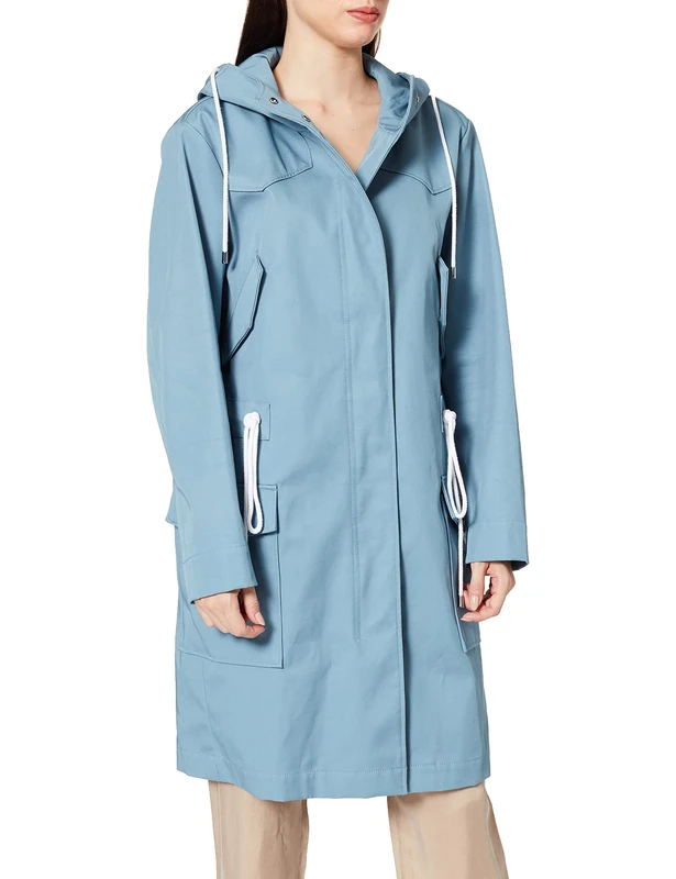 BOSS Women's Obony Parka, Turquoise (Turquoise/Aqua 443), 32R (Size: 42)