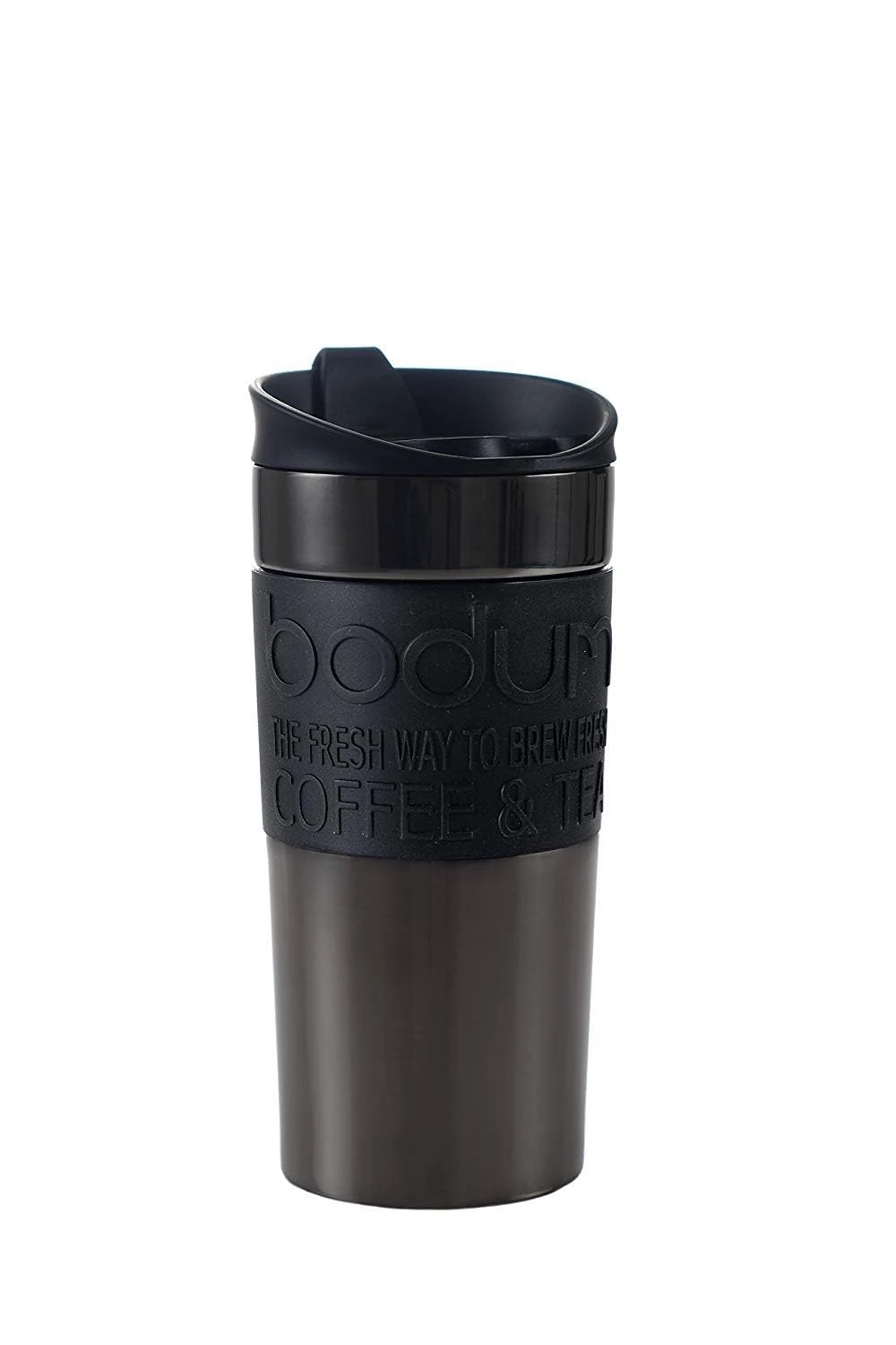 Bodum Vacuum Travel Mug, Flip lid, Gun-Metal, Gunmetal, 0.35 l, Pack of 1