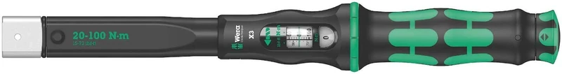 Wera Click Torque X 3 Torque Wrench for insert tools, 9 x 12 mm Drive, 20 - 100 Nm, 0507653001