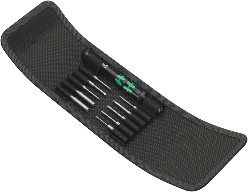 Wera Kraftform Kompakt Micro 11 Electronics 1 Interchangeable-Bit Screwdriver Set, for electronic applications, PH/TX/IP/IPR/SL/MX/HEX, 11pc, 05073676001