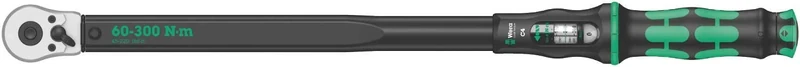 Wera Click Torque C 4 Adjustable Torque Wrench, 1/2" Square Drive, 60 - 300 Nm, 05075623001