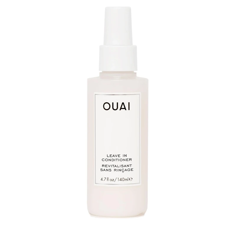 OUAI Leave In Conditioner & Heat Protectant Spray - Prime Hair for Style, Smooth Flyaways, Add Shine and Use as Detangling Spray - No Parabens, Sulfates or Phthalates -140ml