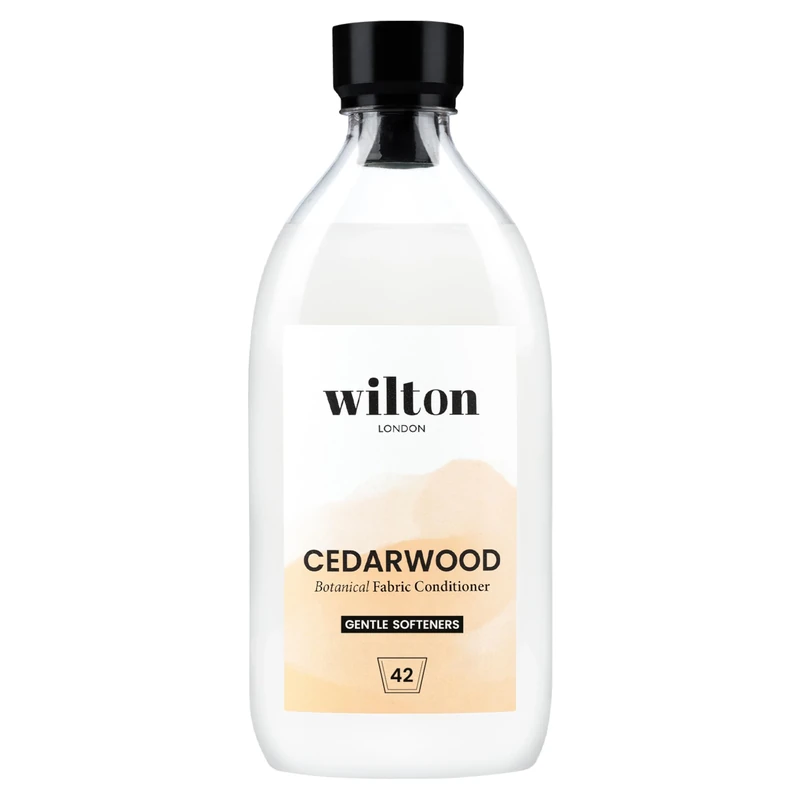 Wilton London Cedarwood Eco-Friendly Gentle Fabric Conditioner 42 Washes (1L) - Vegan Plant-Based Biodegradable Natural Fabric Softener - Packed with Essential Oils for Long Lasting Fragrance
