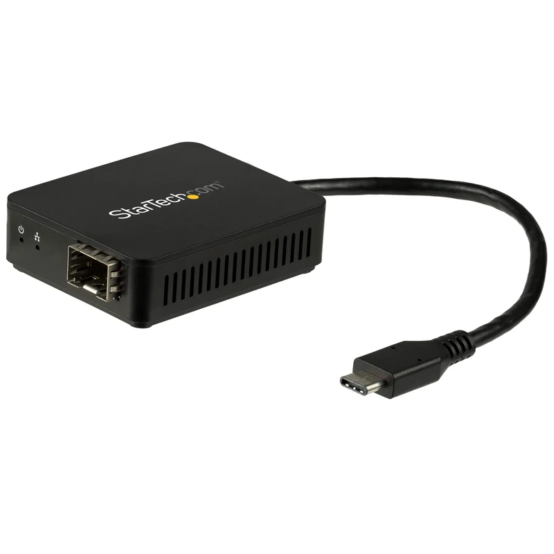 StarTech.com USB C to Fiber Optic Converter - Open SFP - 1000BASE-SX/LX - Windows/Mac/Linux - USB Ethernet Adapter - USB Network Adapter (US1GC30SFP)