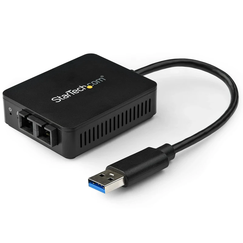 StarTech.com USB to Fiber Optic Converter - 1000Base-SX SC - MM - Windows / Mac / Linux - USB 3.0 Ethernet Adapter - Network Adapter (US1GA30SXSC)
