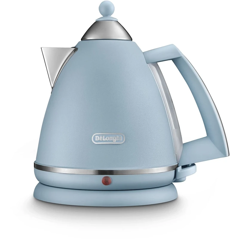 De'Longhi Argento Flora KBX3016.AZ Kettle, 360 Swivel base & cord storage, Blue