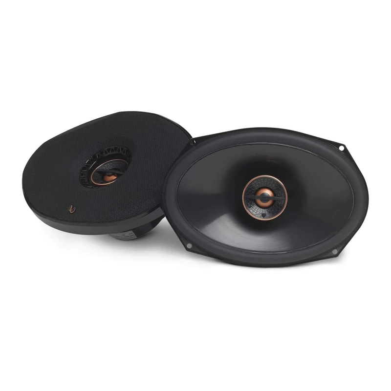 Infinity Reference REF9632IX 6x9 Inch 152x230mm Coaxial Car Speaker 300W Peak Power 2 Way Auto Audio System with Plus One Woofer and Edge Driven Textile Tweeters Pair