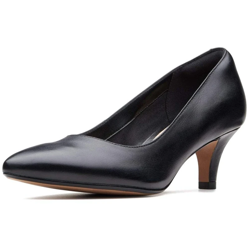 Clarks Women's Linvale Jerica Pumps, Black Black Leather, 5 UK