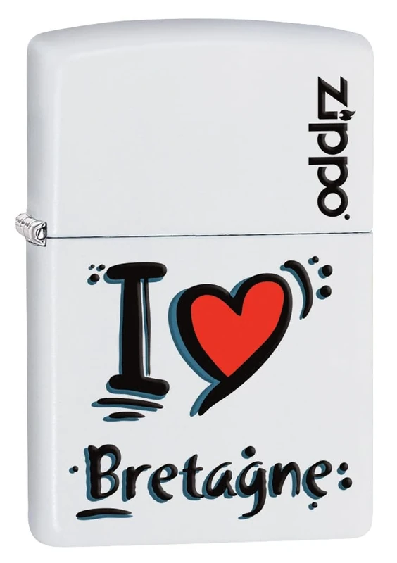 Zippo Lighter, Metal, White mat, One Size